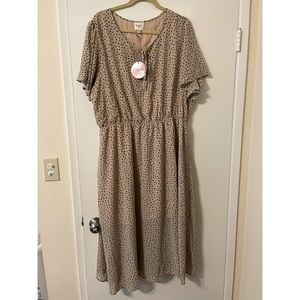 Hayden Los Angeles Cheetah Chiffon dress